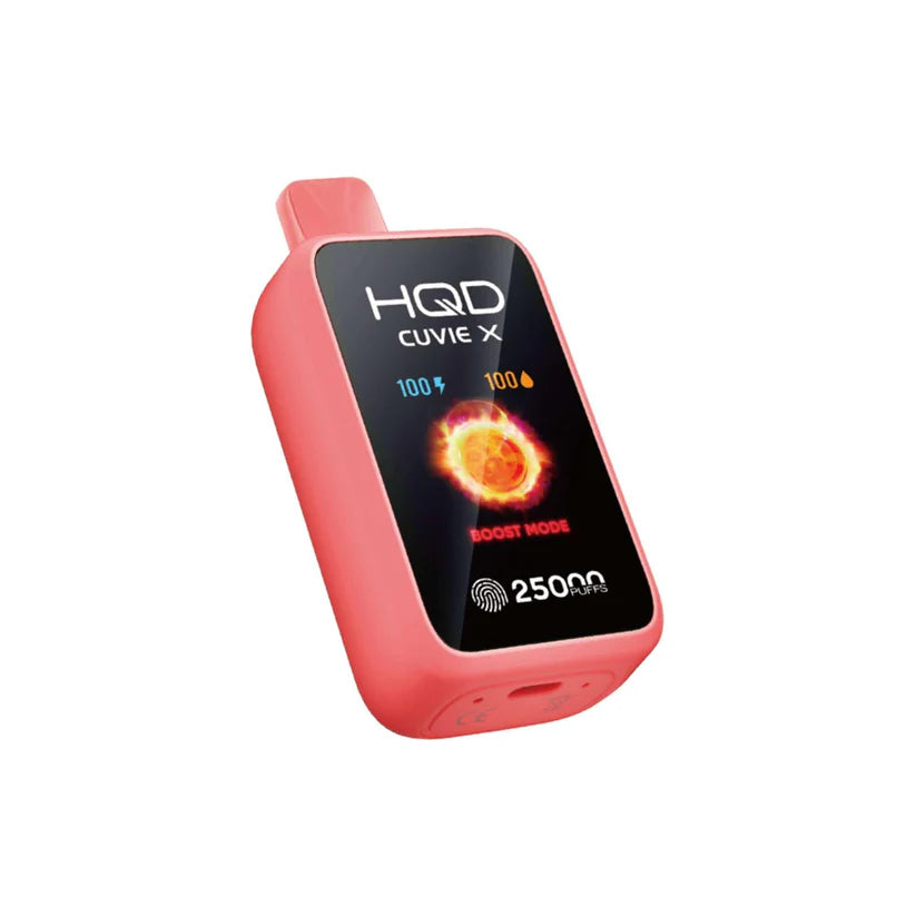 HQD Cuvie Everest Raspberry Watermelon Lemon 25K disposable vape with refreshing raspberry watermelon and lemon trio
