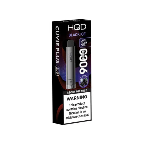 HQD Cuvie Plus 2.0 Black Ice Disposable Vape combining dark berries with a cool menthol finish