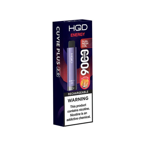 HQD Cuvie Plus 2.0 Energy Disposable Vape with a bold and invigorating energy drink-inspired flavor