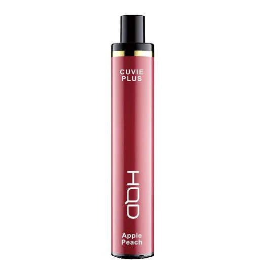 HQD Cuvie Plus Apple Peach Vape combining fresh apple and juicy peach flavors for a perfectly balanced fruity experience