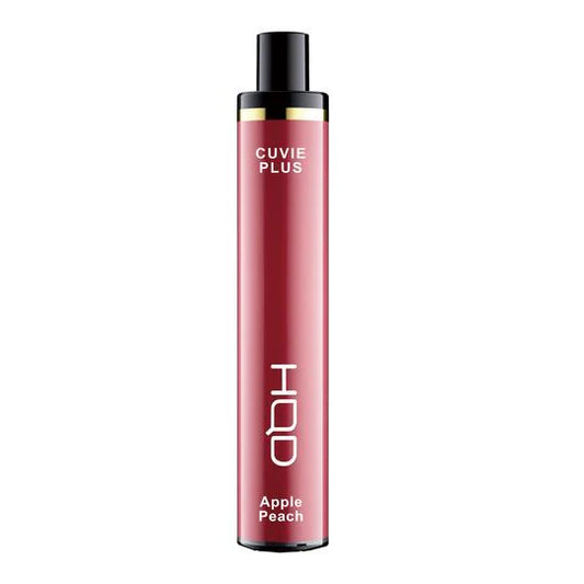 HQD Cuvie Plus Apple Peach Vape combining fresh apple and juicy peach flavors for a perfectly balanced fruity experience