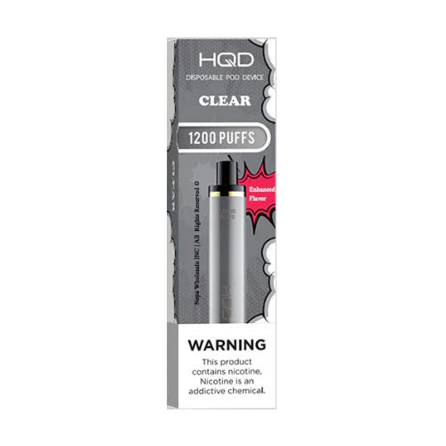 HQD Cuvie Plus Clear Vape featuring a pure, crisp, and refreshing flavor with no added sweetness