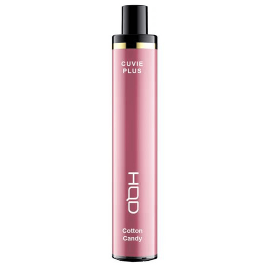 HQD Cuvie Plus Cotton Candy Vape capturing the sweet, fluffy essence of carnival-style cotton candy