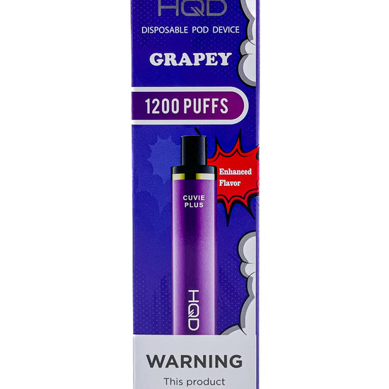 HQD Cuvie Plus Grapey Vape delivering bold, juicy grape flavor with a naturally sweet finish