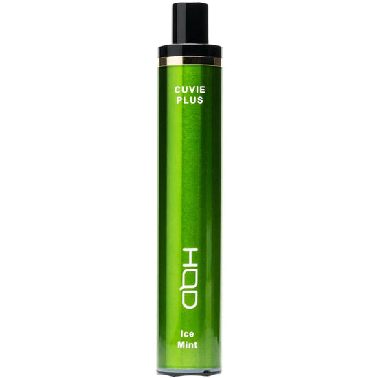 HQD Cuvie Plus Ice Mint Vape providing an intensely refreshing and cooling minty sensation