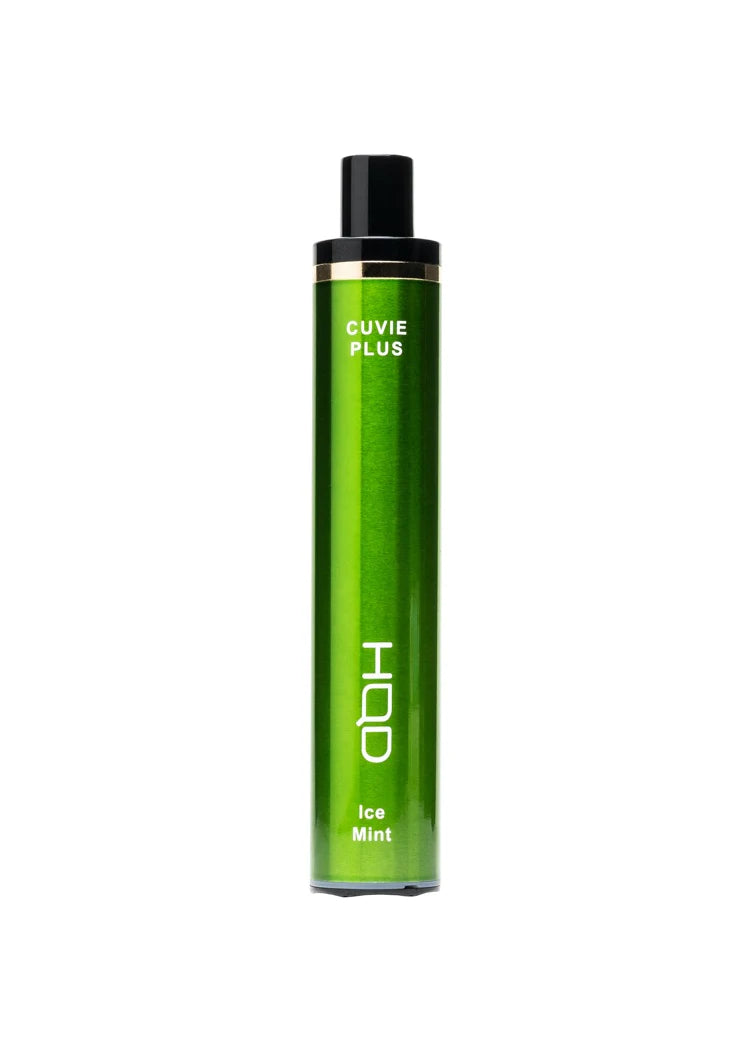 HQD Cuvie Plus Ice Mint Vape providing an intensely refreshing and cooling minty sensation