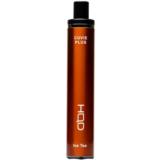HQD Cuvie Plus Ice Tea Vape featuring a classic iced tea flavor with a hint of citrus