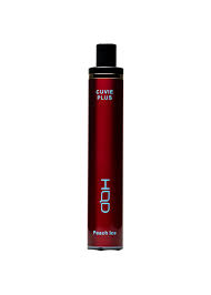 HQD Cuvie Plus Peach Ice Vape featuring juicy peach with a refreshing menthol kick