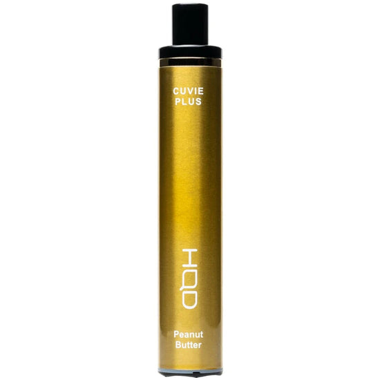HQD Cuvie Plus Peanut Butter Vape delivering a smooth, creamy peanut butter flavor with a nutty finish