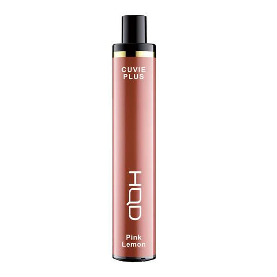 HQD Cuvie Plus Pink Lemon Vape featuring a tangy and sweet pink lemonade-inspired taste