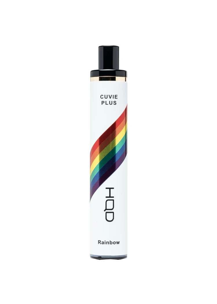 HQD Cuvie Plus Rainbow Vape featuring a vibrant mix of fruity candy flavors for a sweet and tangy experience