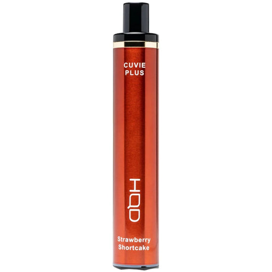 HQD Cuvie Plus Strawberry Shortcake Vape blending fresh strawberries with a creamy, cake-like finish