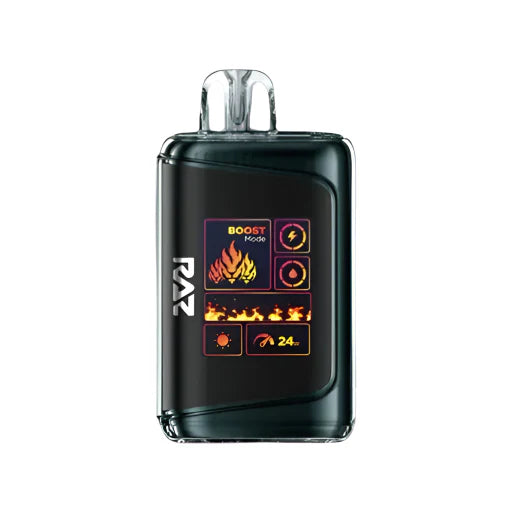 Raz LTX 25K Black & Blue Lime vape combining blackberries, blueberries, and zesty lime