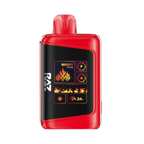 Raz LTX 25K Black Cherry Peach vape blending dark cherry with juicy peach for a smooth taste