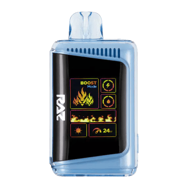 Raz LTX 25K Iced Blue Dragon vape blending blue raspberry with exotic dragonfruit and a cool kick