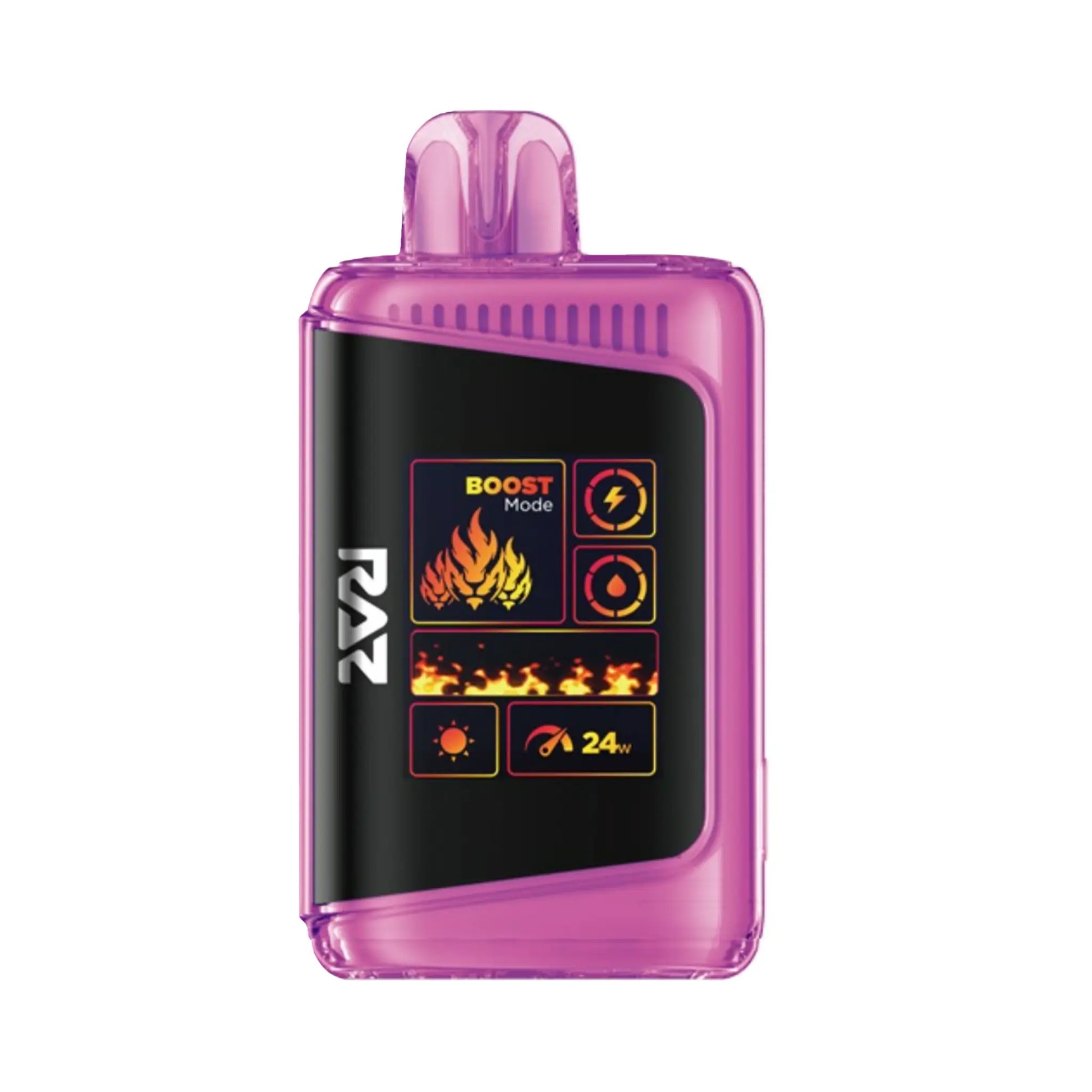 Raz LTX 25K Pink Lemonade Minty O's vape blending tangy pink lemonade with a cooling mint exhale