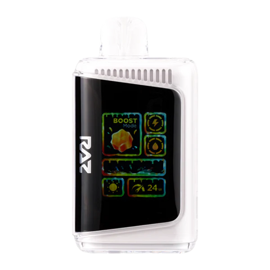 Raz LTX 25K White Grape Gush vape delivering a sweet and juicy white grape flavor