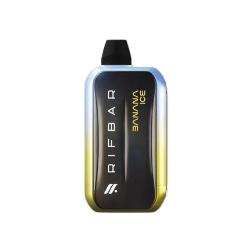 Rifbar Turbo-X 15000 Banana Ice disposable vape with sweet banana and refreshing menthol chill
