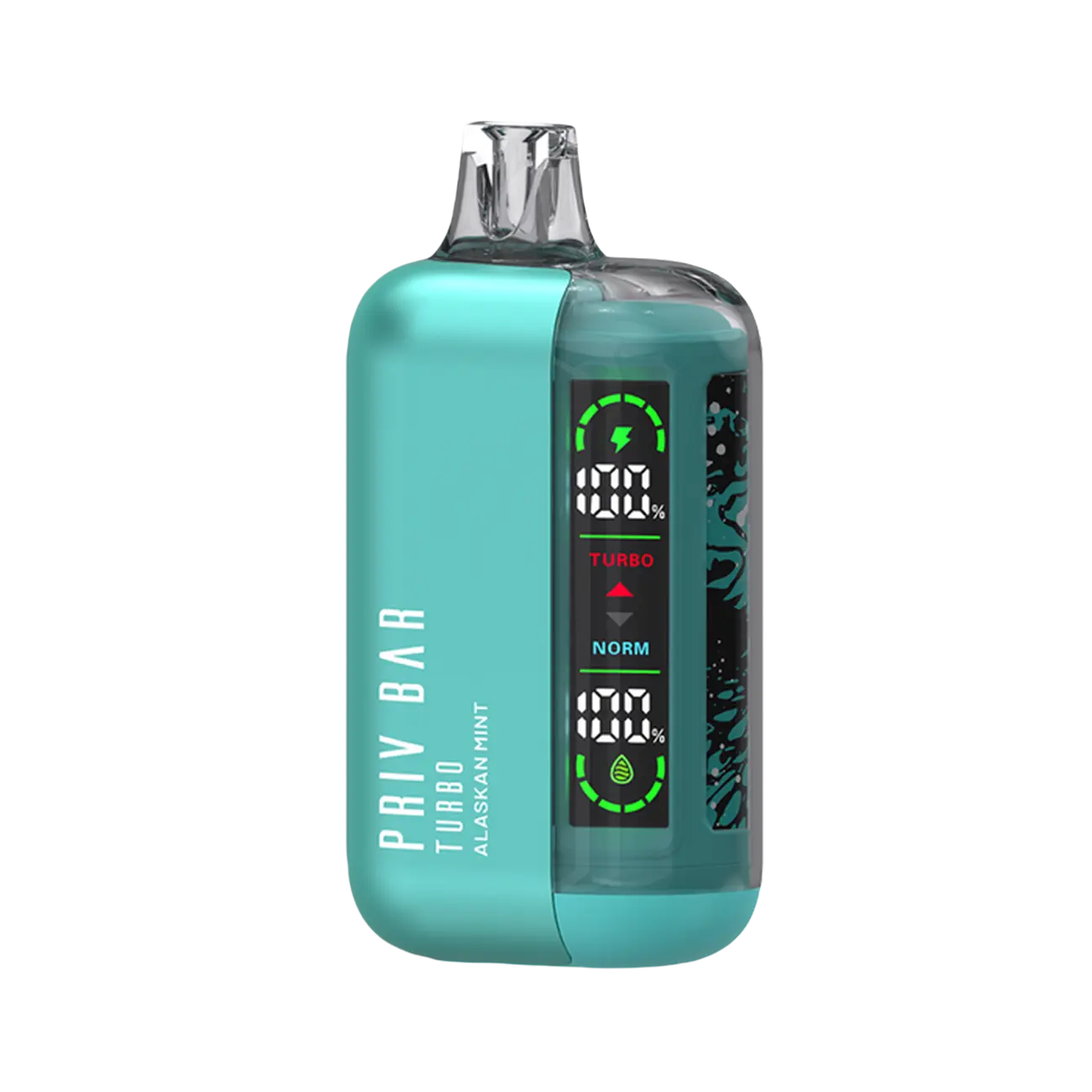 Smok Priv Bar Turbo Alaskan Mint disposable vape with icy arctic mint and cool crisp finish