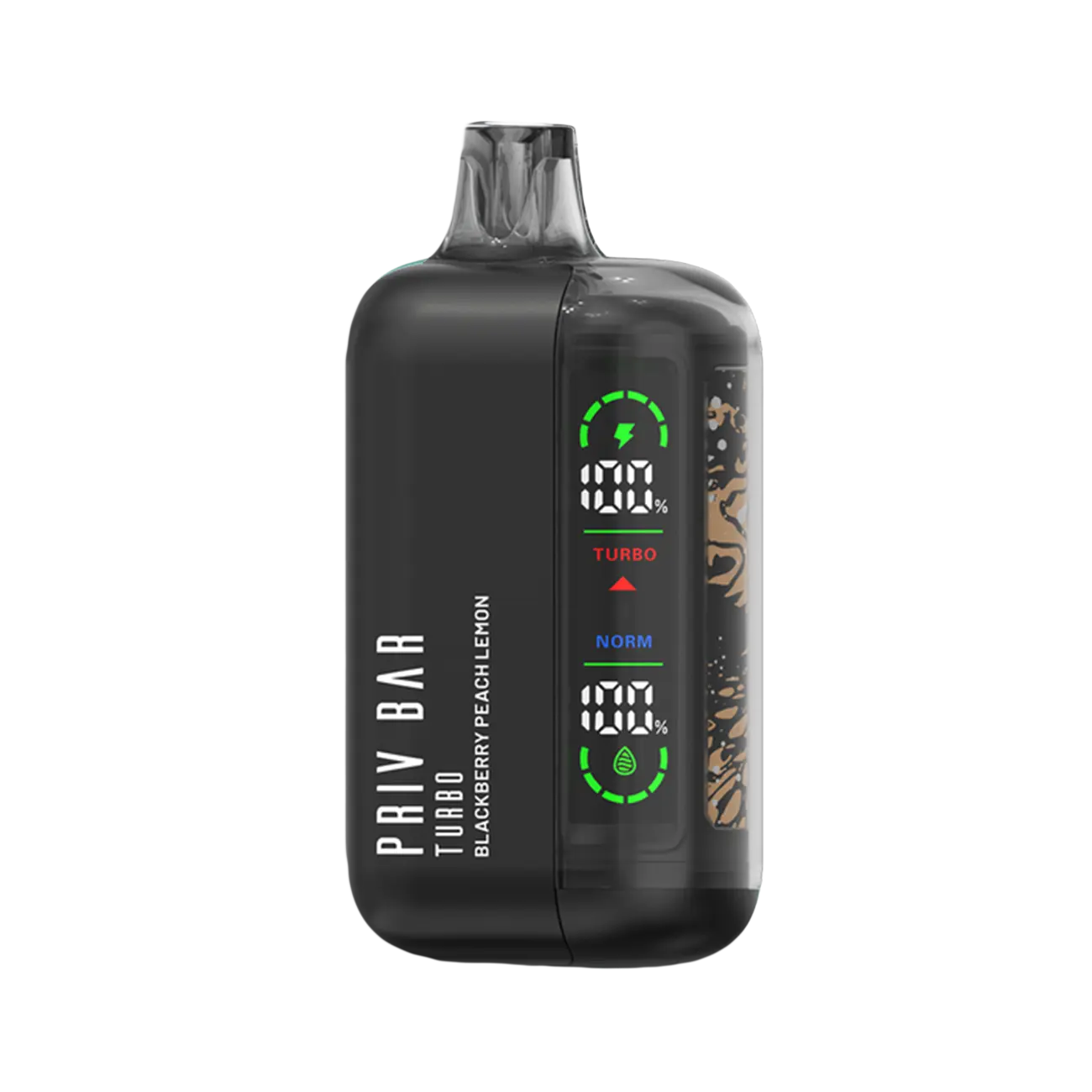 Smok Priv Bar Turbo Blackberry Peach Lemon disposable vape with bold blackberry sweet peach and zesty lemon