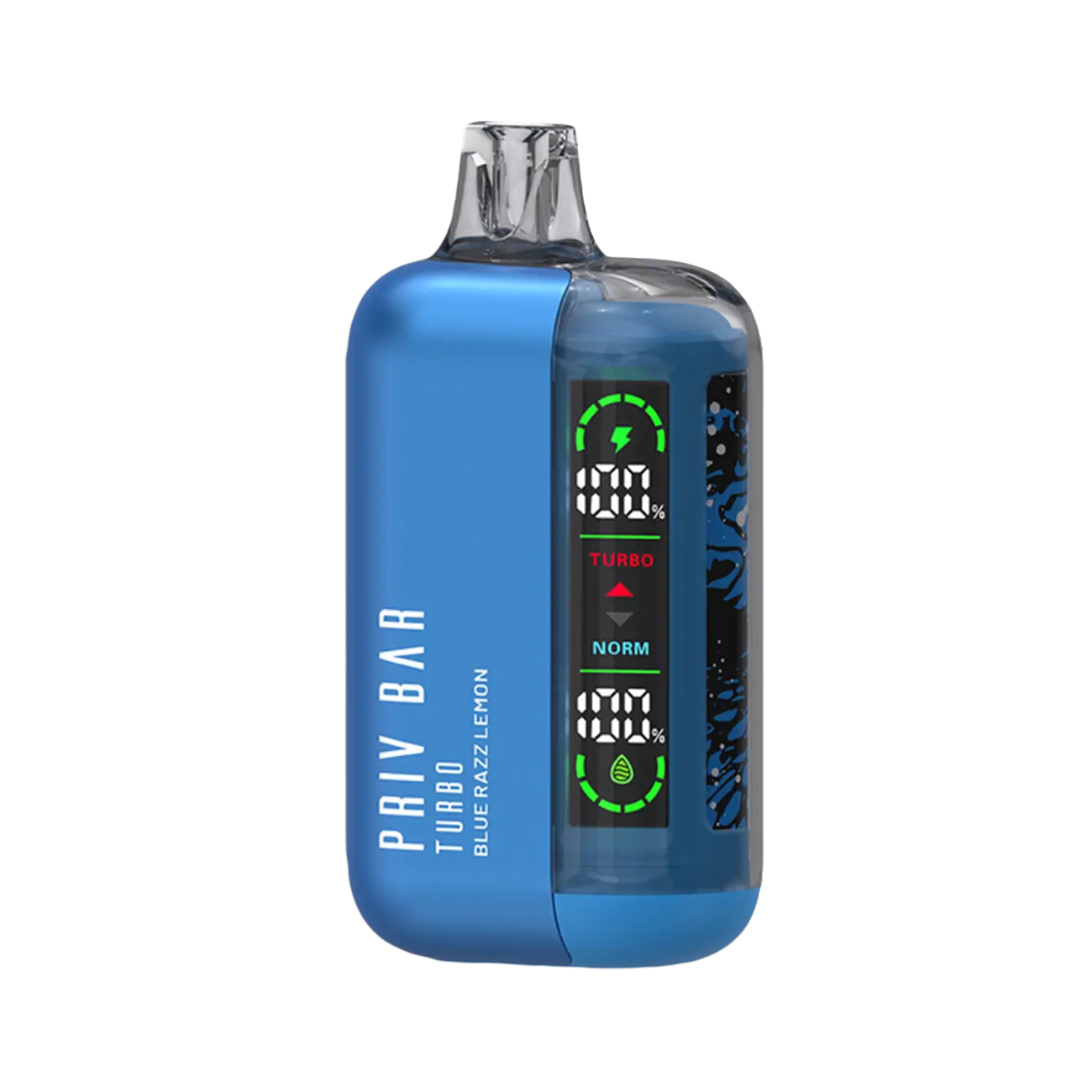 Smok Priv Bar Turbo Blue Razz Lemon disposable vape with tangy blue raspberry and citrus lemon twist