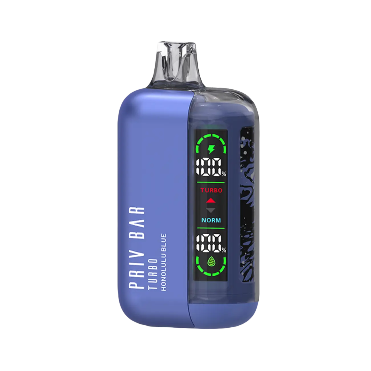 Smok Priv Bar Turbo Honolulu Blue disposable vape with smooth blue raspberry and tropical Hawaiian breeze