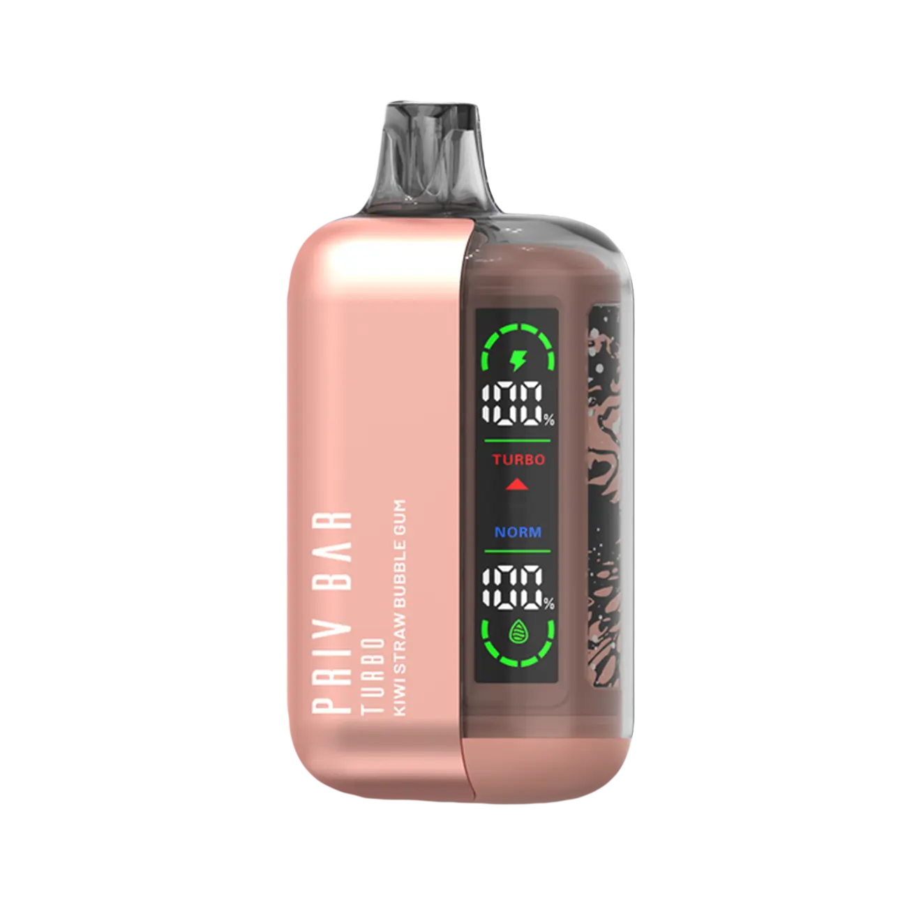 Smok Priv Bar Turbo Kiwi Straw Bubblegum disposable vape with fruity kiwi strawberry and bubblegum twist