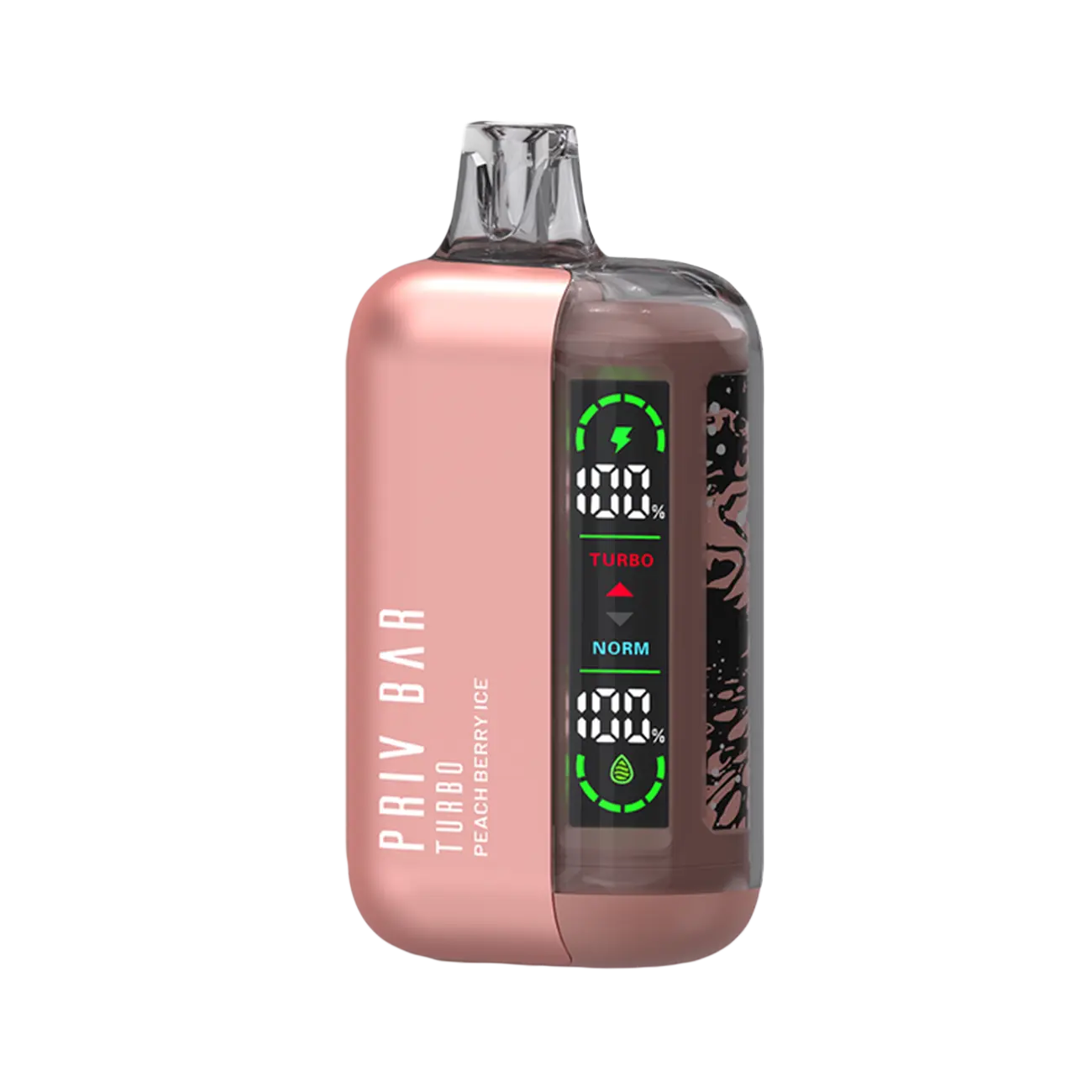 Smok Priv Bar Turbo Peach Berry Ice disposable vape with juicy peach mixed berries and icy menthol finish