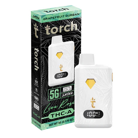 Torch Live Rosin THC A Blend 5g Grapefruit Durban – Tangy grapefruit flavor with a crisp, citrusy finish