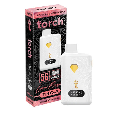 Torch Live Rosin THC A Blend 5g Tropical Cherry Gas – Bold cherry flavor with tropical notes and a gassy finish