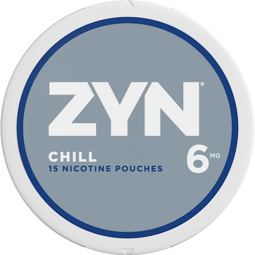 Zyn Nicotine Pouches in Chill flavor offering a smooth and mild nicotine experience with a subtle cooling sensation for all-day enjoyment