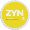 Zyn Nicotine Pouches in Citrus flavor offering a zesty and refreshing blend of lemon and orange for a bright and tangy nicotine experience