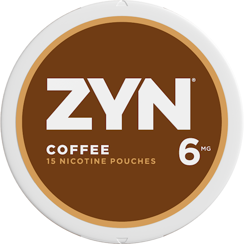 Zyn Nicotine Pouches in Coffee flavor featuring a rich and bold coffee taste with smooth and aromatic undertones