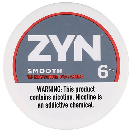 Zyn Nicotine Pouches in Smooth flavor featuring a clean and mild tobacco-inspired taste for a balanced nicotine experience