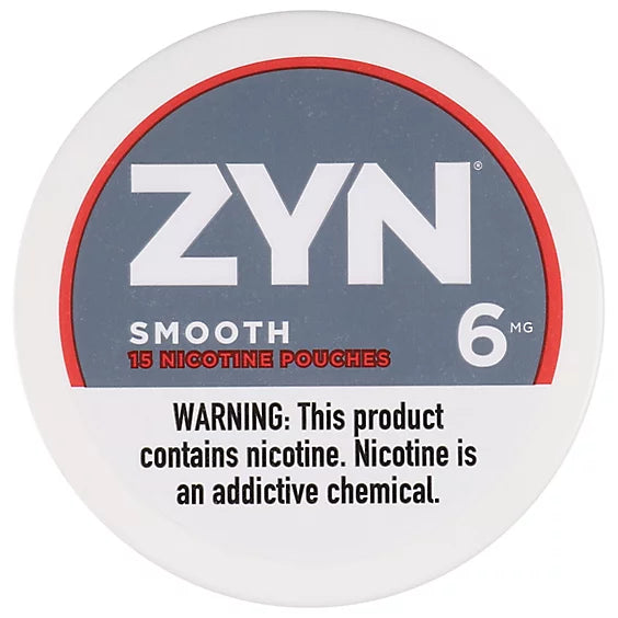 Zyn Nicotine Pouches in Smooth flavor featuring a clean and mild tobacco-inspired taste for a balanced nicotine experience