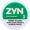 Zyn Nicotine Pouches in Spearmint flavor offering a sweet and refreshing spearmint taste with a smooth cooling effect
